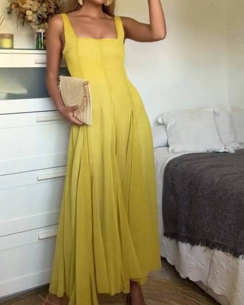 Solmaz - שמלת מקסי קז'ואל עם רצועות