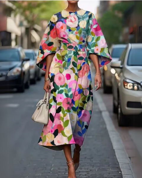 Lucy - שמלה ארוכה עם מותן אלסטית