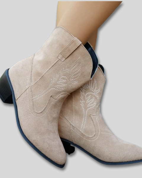 זפירה - מגפי קאובוי קלאסיים רקומים