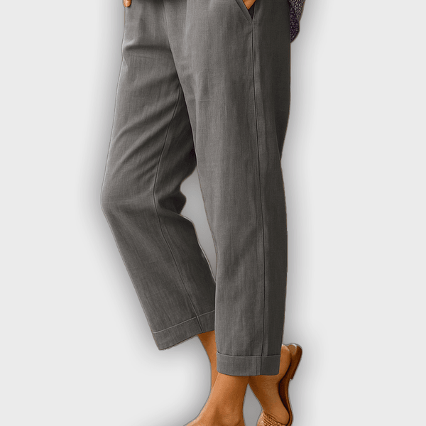 מכנסי הקיץ BRIGIDA מבד פשתן וכותנה