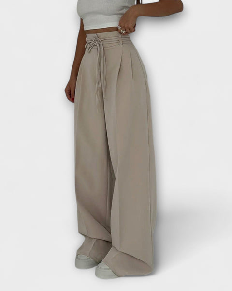 מכנסי טרנינג נשים עם חוט קשירה