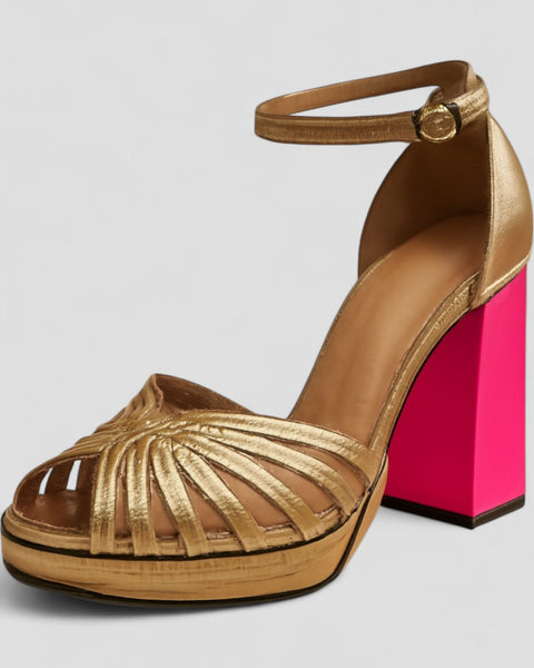 מילביאנה | סנדלים קלאסיים עם רצועת קרסול ואצבעות פתוחות