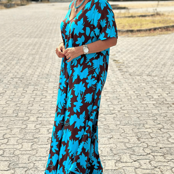 Gomez - שמלת מקסי עם הדפס פרחוני קז'ואלי