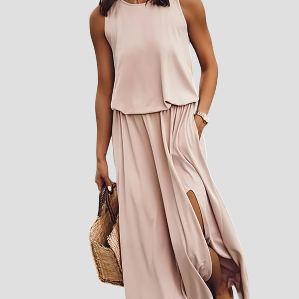 מינרווה | שמלת מקסי ללא שרוולים שיקית