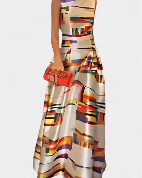 סמלת זארה עם גב חשוף ודגם אמנותי