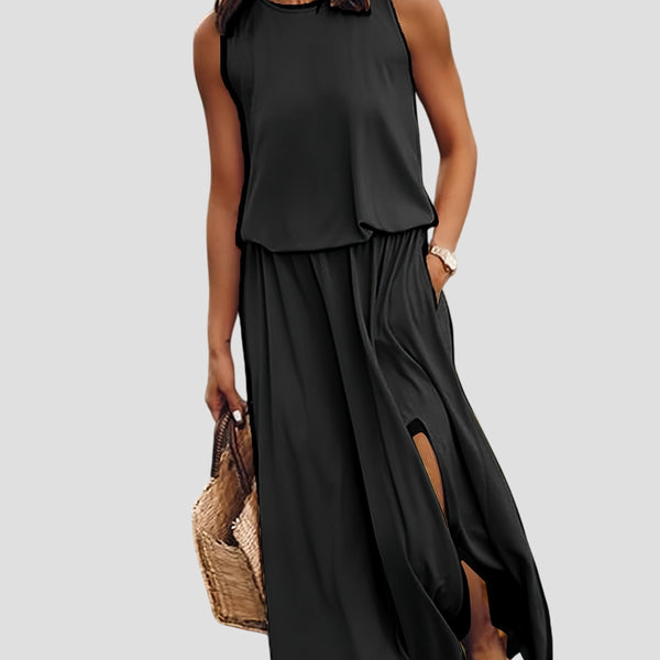 מינרווה | שמלת מקסי ללא שרוולים שיקית