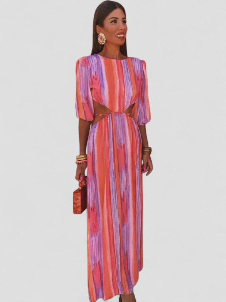 פלאומה | שמלה אלגנטית עם חיתוכים