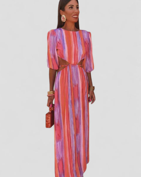 פלאומה | שמלה אלגנטית עם חיתוכים