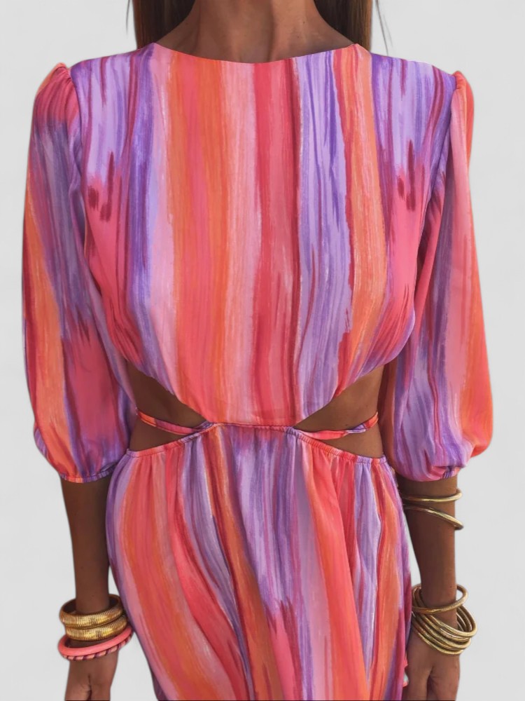 פלאומה | שמלה אלגנטית עם חיתוכים