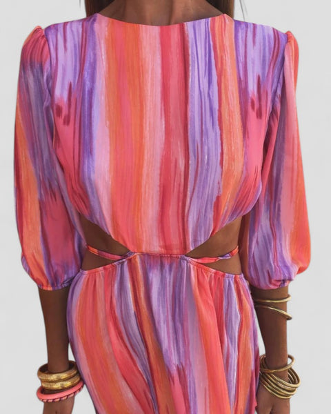 פלאומה | שמלה אלגנטית עם חיתוכים