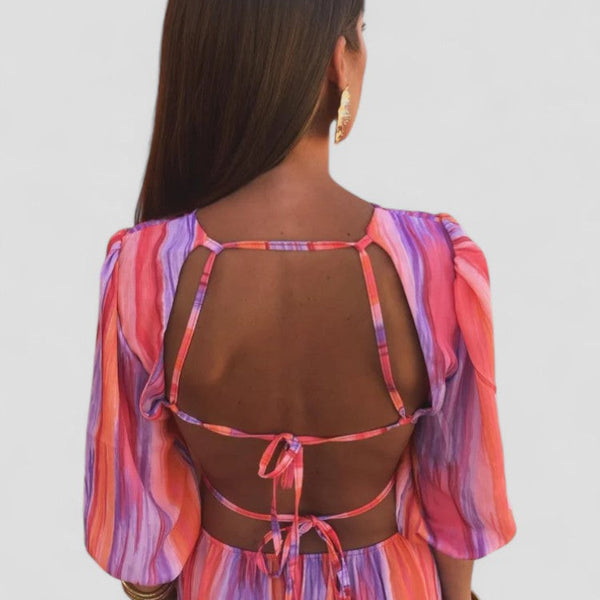 פלאומה | שמלה אלגנטית עם חיתוכים