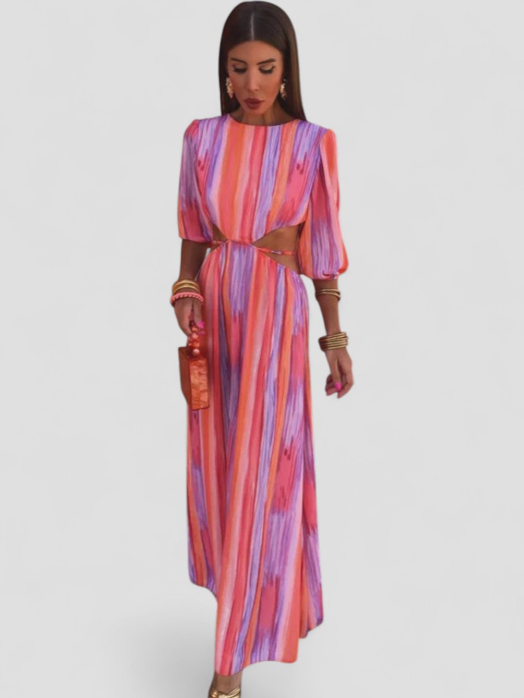 פלאומה | שמלה אלגנטית עם חיתוכים