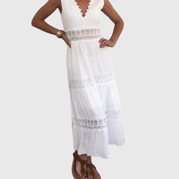 שמלות תחרה עם מחשוף בצורת V (כמעט אזל מהמלאי)