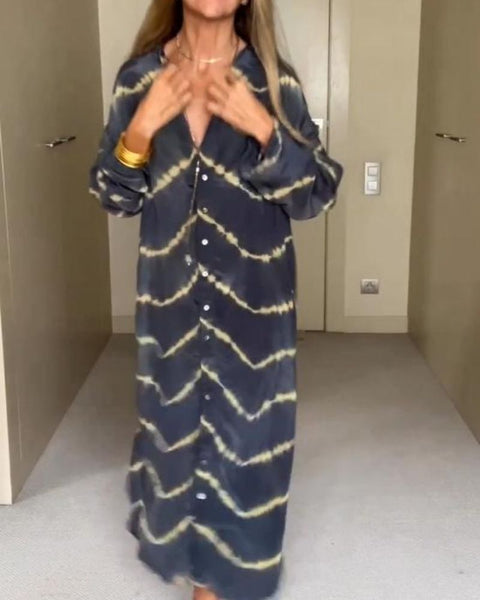 Suchitra - שמלת פסים ארוכה בסגנון בוהו