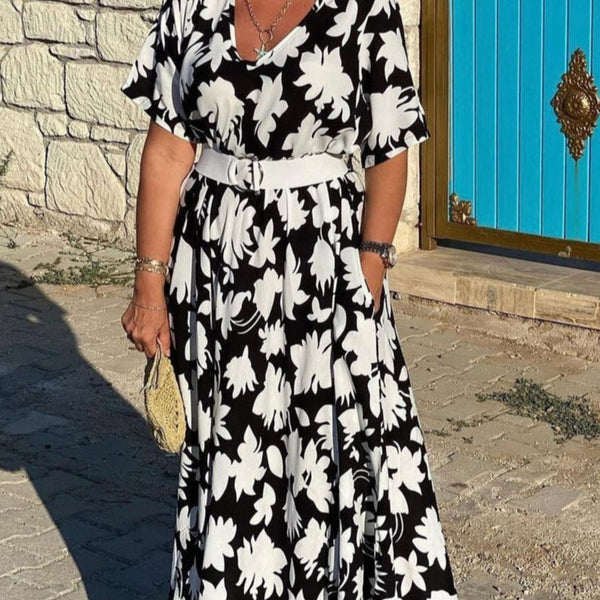 Gomez - שמלת מקסי עם הדפס פרחוני קז'ואלי