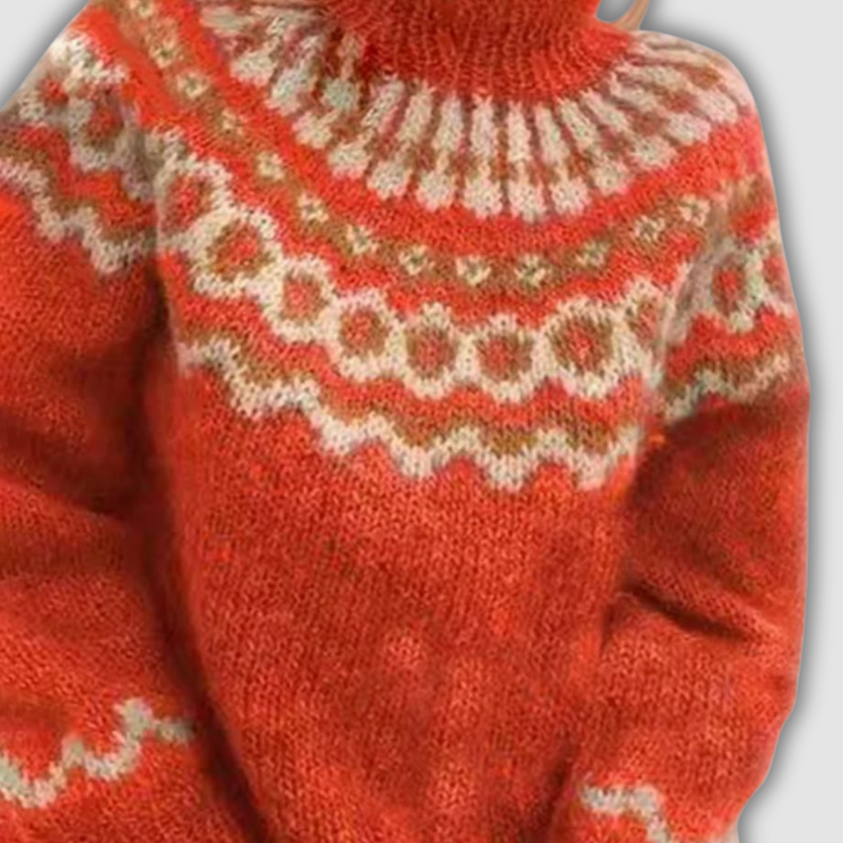 ויולטה™ - סוודר צווארון גבוה נעים