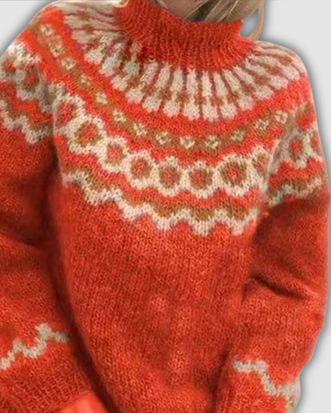 ויולטה™ - סוודר צווארון גבוה נעים