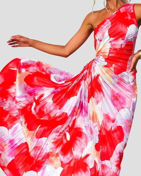 סיבילה - שמלת מקסי קיץ עם קפלים