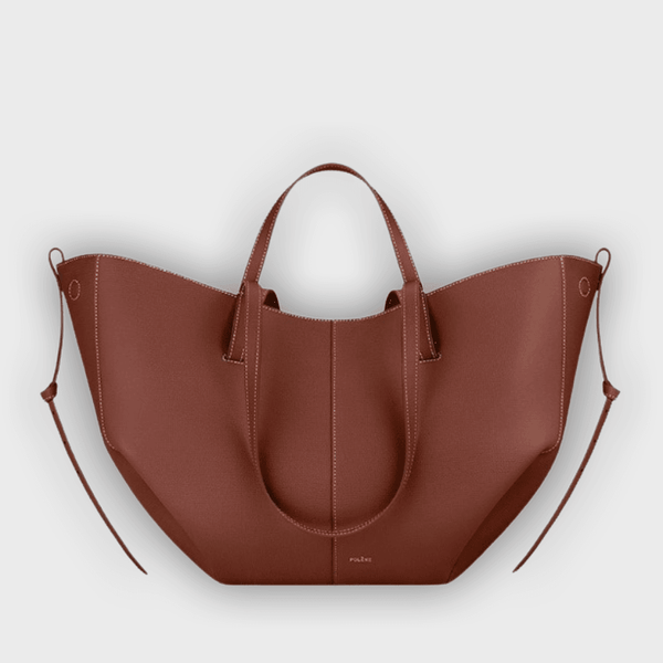 תיק נשיאה מעוצב עם קפלים בצדדים