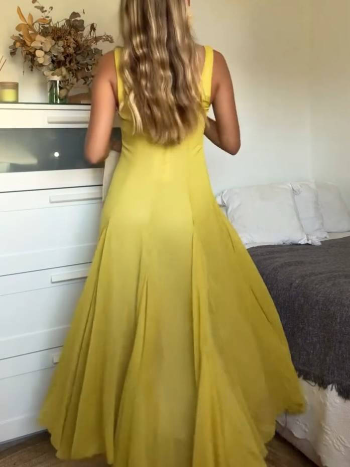 Solmaz - שמלת מקסי קז'ואל עם רצועות