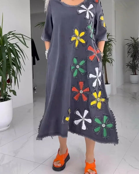 Jiella - שמלת פרחים קז'ואל