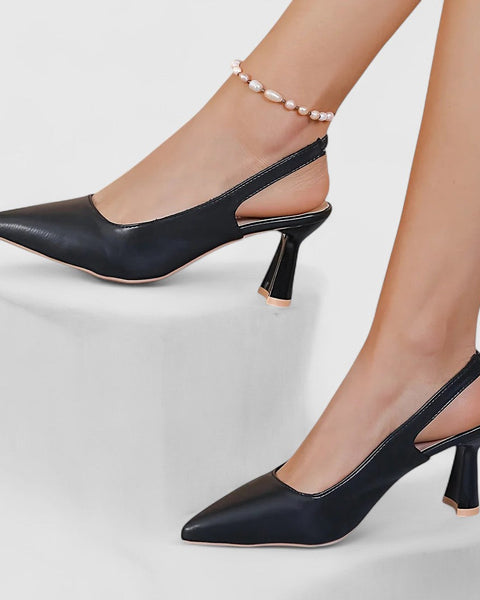 סנדרה - נעלי עקב סטילטו עם חרטום מחודד