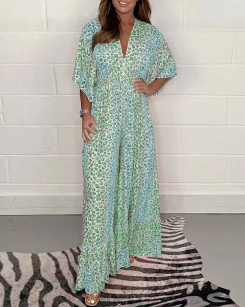 Anthea - אוברול אלגנטי עם מחשוף V ומותניים גבוהים