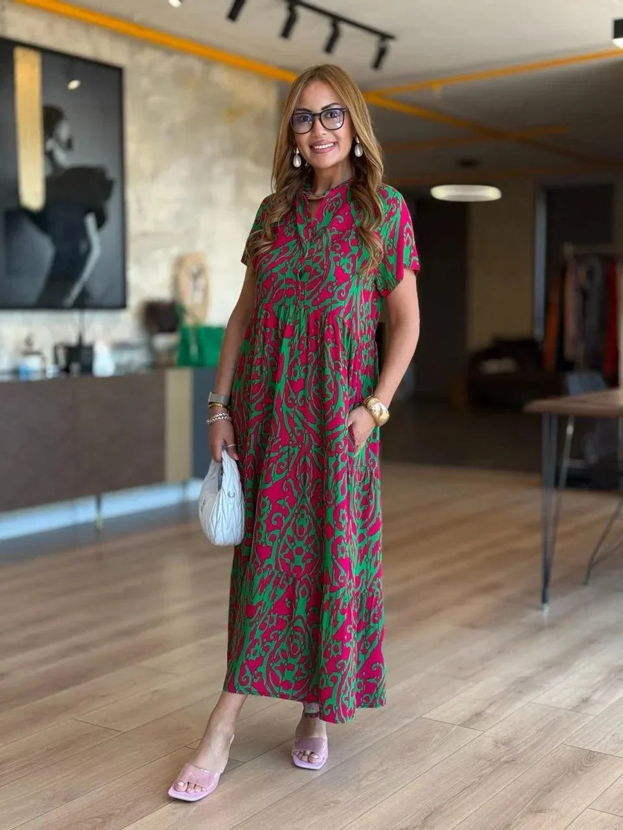 Jubilee - שמלת קו A מודפסת בגזרה רפויה