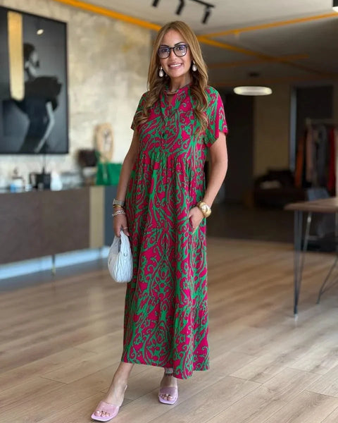 Jubilee - שמלת קו A מודפסת בגזרה רפויה