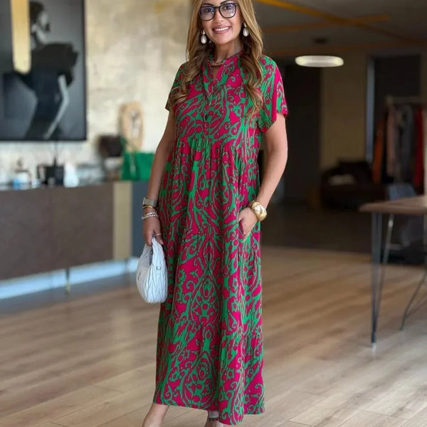 Jubilee - שמלת קו A מודפסת בגזרה רפויה