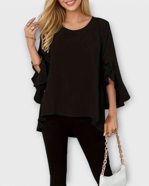 חולצת אביב מושלמת עם צווארון עגול