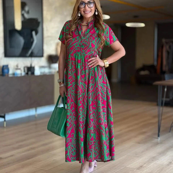 Jubilee - שמלת קו A מודפסת בגזרה רפויה