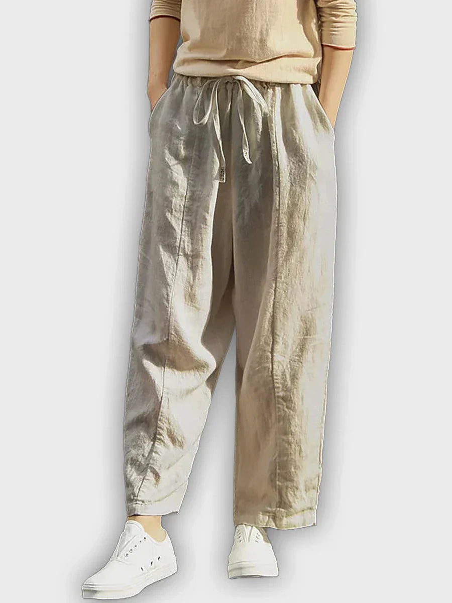 מכנסי כותנה טהורה נוחים בעיצוב אלגנטי