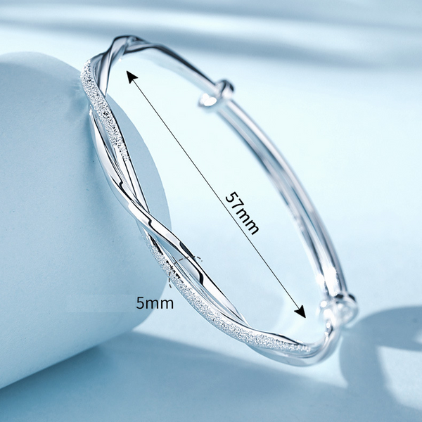 צמיד כסף מודרני ואלגנטי