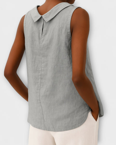 טופ קיץ אלגנטי ללא שרוולים בריאנה