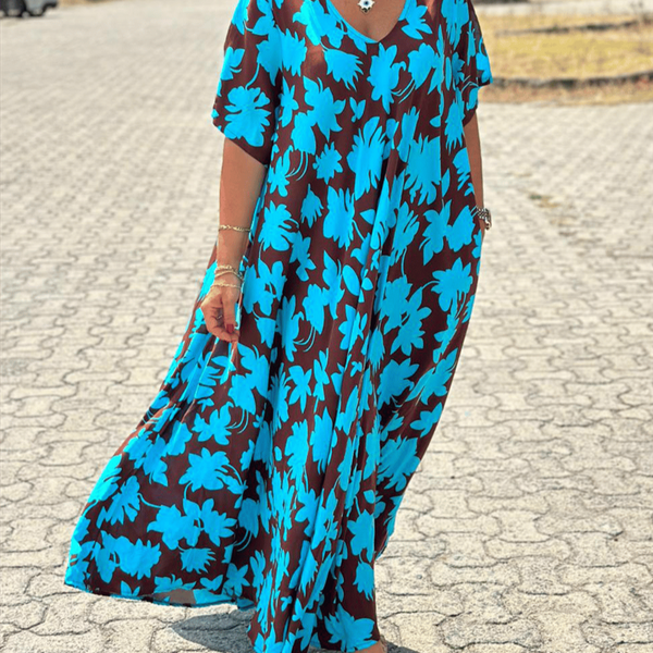 Gomez - שמלת מקסי עם הדפס פרחוני קז'ואלי