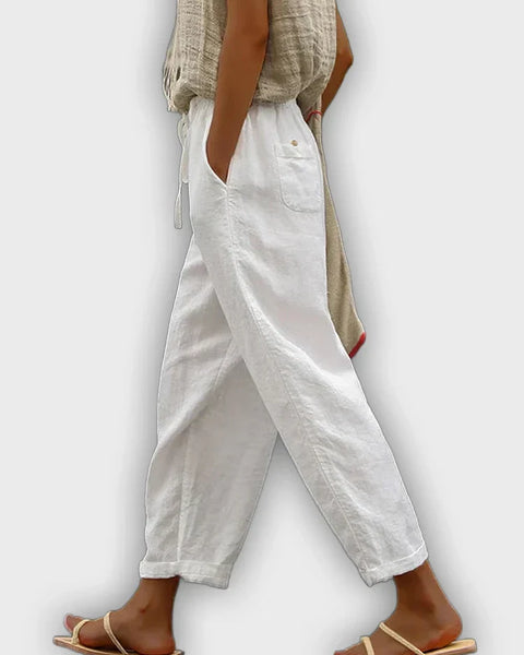 מכנסי כותנה טהורה נוחים בעיצוב אלגנטי