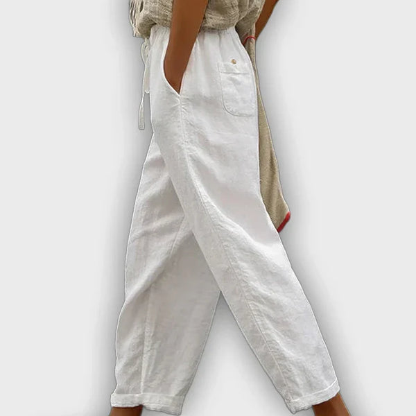 מכנסי כותנה טהורה נוחים בעיצוב אלגנטי