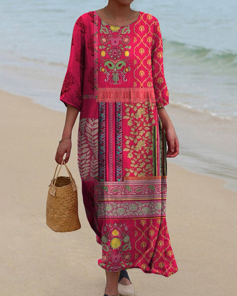 Austiny - שמלת מקסי בוהו אלגנטית ורחבה