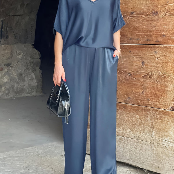 Ashlee - סט אלגנטי עם שרוולים קצרים