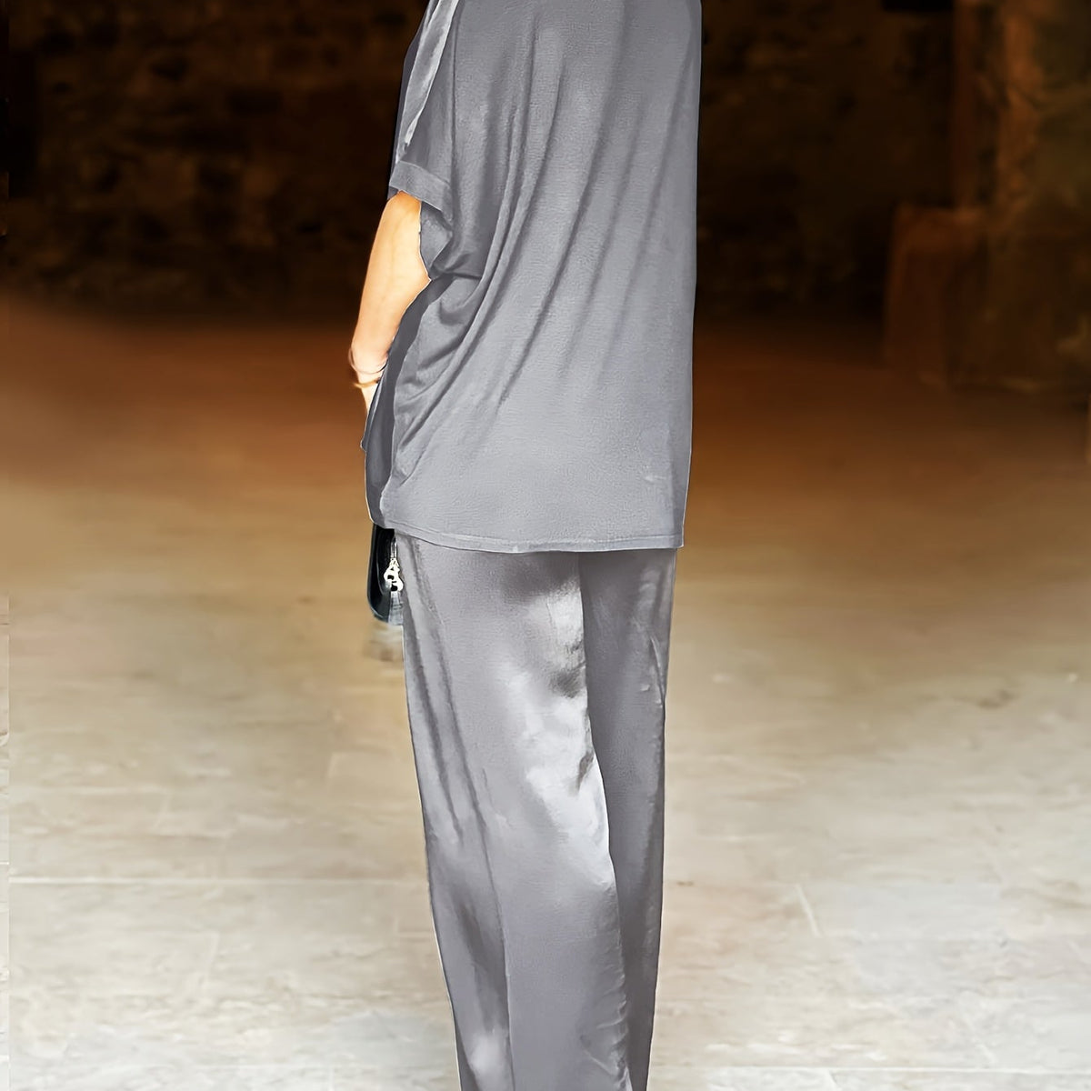 Ashlee - סט אלגנטי עם שרוולים קצרים