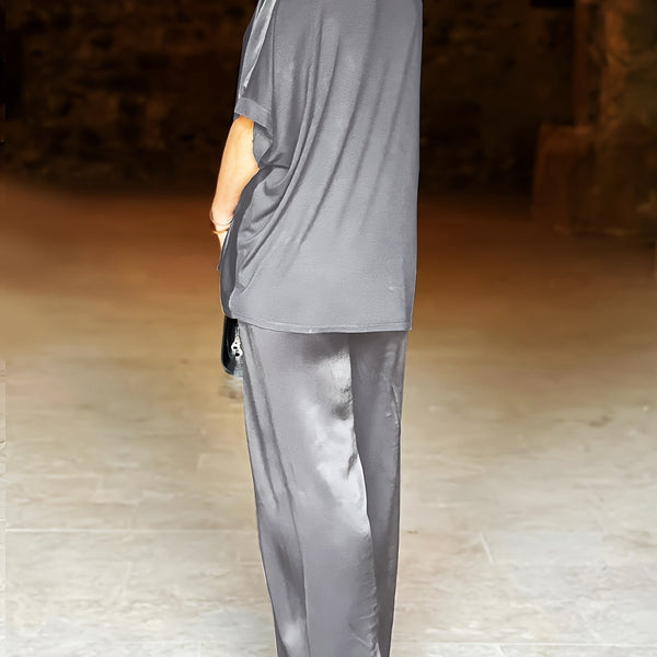 Ashlee - סט אלגנטי עם שרוולים קצרים