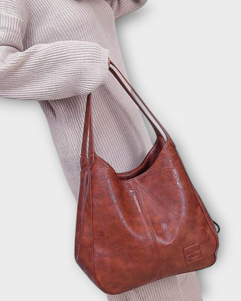 תיק עור וינטג' הלורה - תיק אלגנטי ונוח ליום-יום