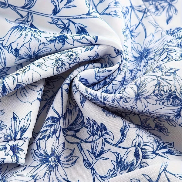 Ortagus - שמלה פרחונית עם רפלים