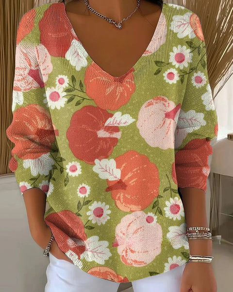 אוליביה – סוודר עם צווארון V