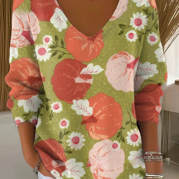 אוליביה – סוודר עם צווארון V