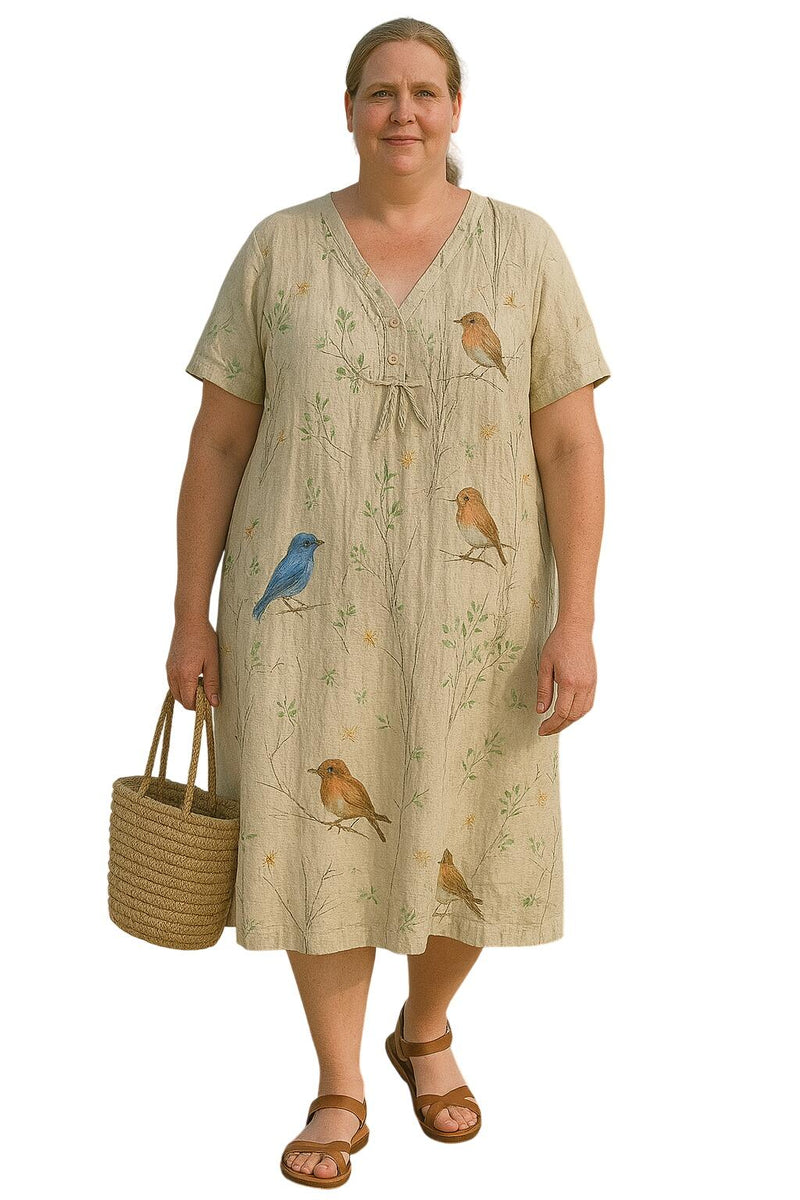 בגוניה | שמלת פרחים שמסתירה את הבטן