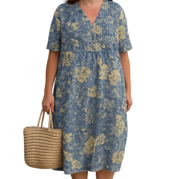 בגוניה | שמלת פרחים שמסתירה את הבטן