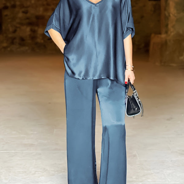 Ashlee - סט אלגנטי עם שרוולים קצרים