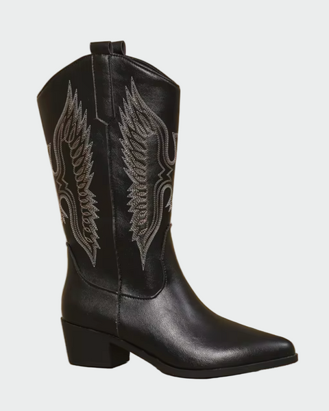 אילה - מגפי קאובוי עור מערביים